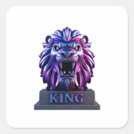 Quadrado "O adesivo do rei do leão"
