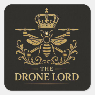 Quadrado O Adesivo do Senhor Drone Lux