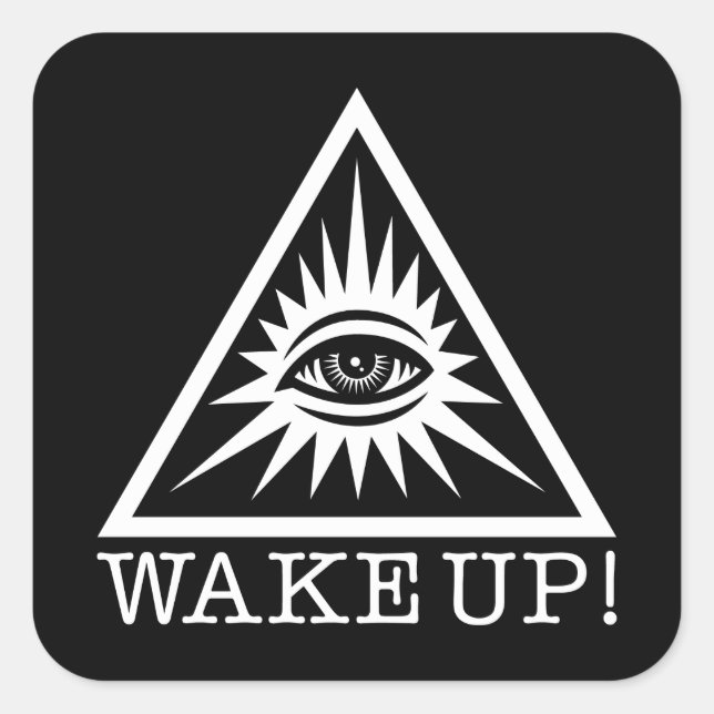 Quadrado O adesivo visual (Frente)