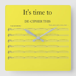 Quadrado O relógio engraçado do organizador