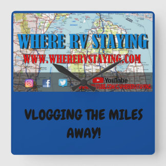 Quadrado Onde RV Permanecendo Relógio