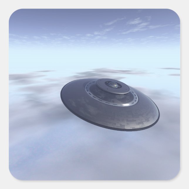 Quadrado OVNI no adesivo de voo (Frente)