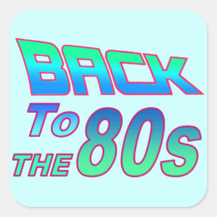 Quadrado Para o adesivo dos anos 80 2