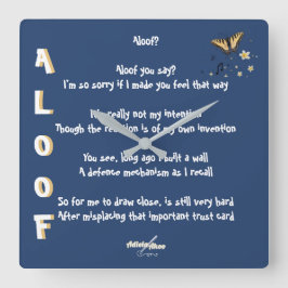 Quadrado Perdida em Quatrain por Adiela Akoo - Relógio