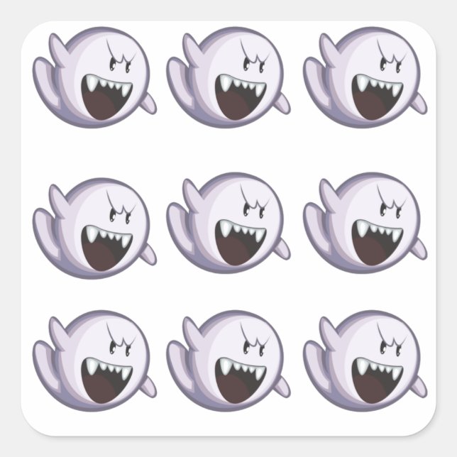 Quadrado Praça do adesivo do Fantasma (Frente)