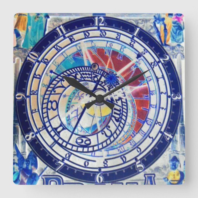 QUADRADO PRAHA CZECHOSLOVÁQUIA - RELÓGIO ASTRONÔMICO 4 (Frente)