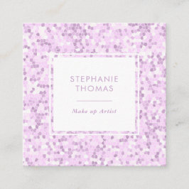 Quadrado Púrpura Mosaico violeta, cartão de visita