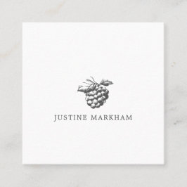 Quadrado Quintessencial Berry Cartão de visita