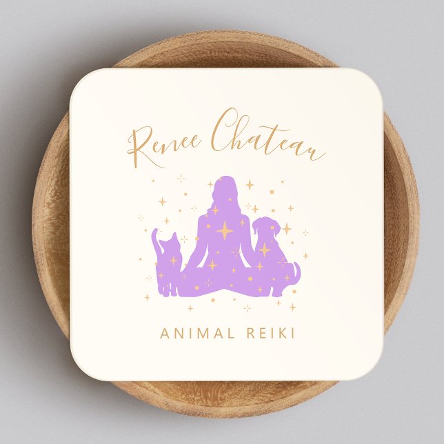Quadrado Reiki Master Cartão de visita (Criador carregado)