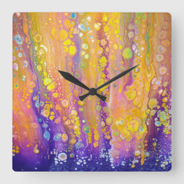 Quadrado Relógio abstrato Puro