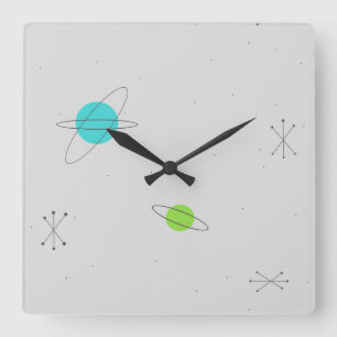 Quadrado Relógio Astro Retroativo
