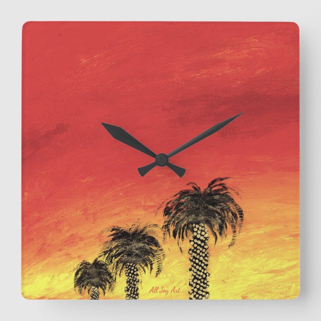 Quadrado Relógio "Celebração do Deserto por Todas as Artes  (Frente)