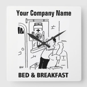 Quadrado Relógio de Cartoons da Casa Convidada