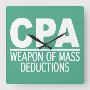 Quadrado relógio de cores personalizado da CPA