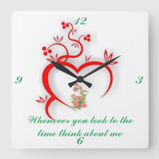 Quadrado Relógio de cozinha