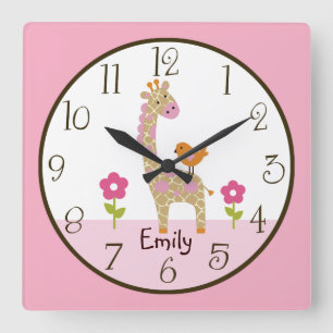 Quadrado Relógio de Enfermeiro da Selva Personalizada Jill