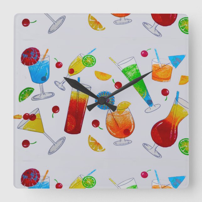 Quadrado Relógio de festas (Frente)