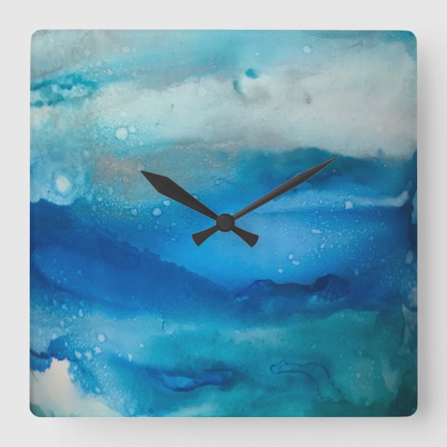 Quadrado Relógio de Moods do Oceano (Frente)