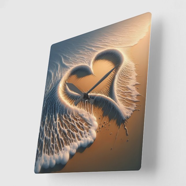 Quadrado Relógio de Muro 2 "Hora de Grace" (Ângulo)