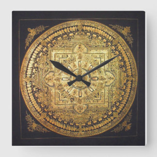 Quadrado Relógio de Muro de Avalokiteshvara Mandala, Mil-Ar