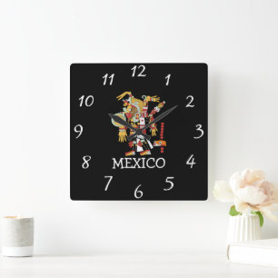 Quadrado Relógio de Muro do México