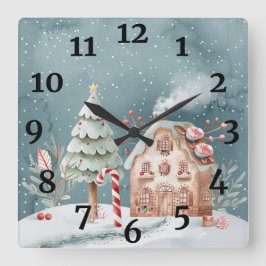 Quadrado Relógio de Natal