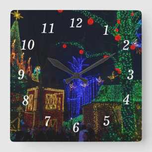 Quadrado Relógio De Natal No Centro Da Cidade