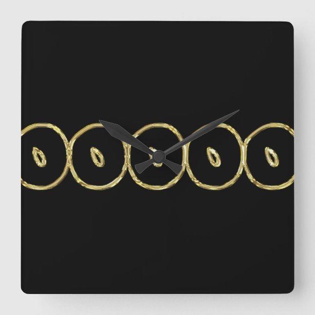 Quadrado Relógio de parede, à venda! (Frente)