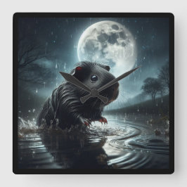 Quadrado Relógio de porco da Guiné Negra