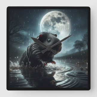 Quadrado Relógio de porco da Guiné Negra