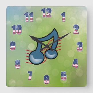 Quadrado Relógio de sinais de música