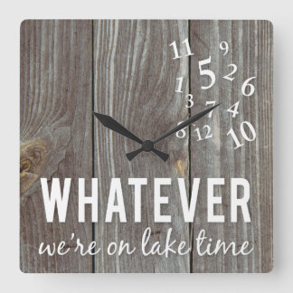 Quadrado Relógio de Tempo lago