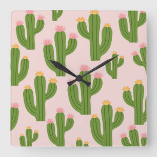 Quadrado Relógio decorativo colorido