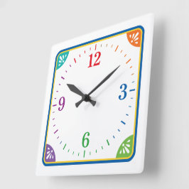 Quadrado Relógio Decorativo Moderno para Casa e Escritório