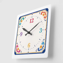 Quadrado Relógio Decorativo Moderno para Casa e Escritório