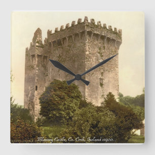 Quadrado Relógio do Castelo de Blarney, Co. Cork, Irlanda.