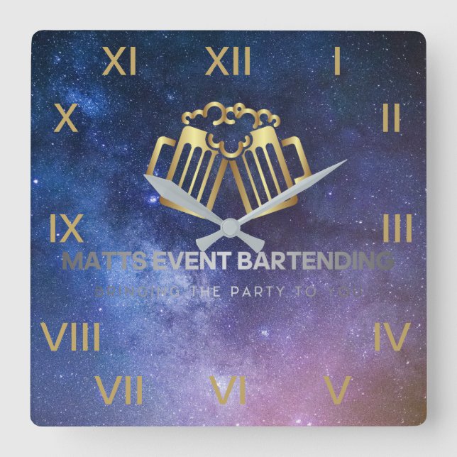 Quadrado relógio do logotipo (Frente)