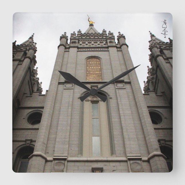 Quadrado relógio do templo lds salt lake city ut (Frente)