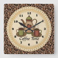 Relógio do tempo do café