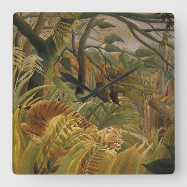 Quadrado Relógio do Tiger de Rousseau (Frente)