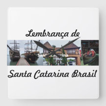 Relógio lembrança de Santa Catarina Brasil