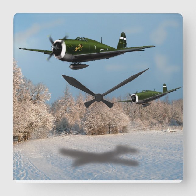 Quadrado Relógio P47 Thunderbolt (Frente)