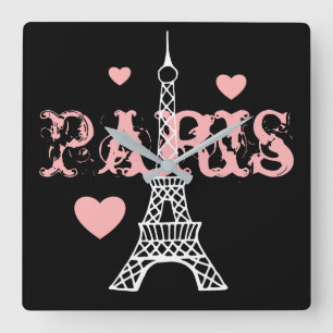 Quadrado Relógio Paris