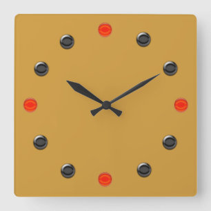 Quadrado Relógio - Retroativo 60s