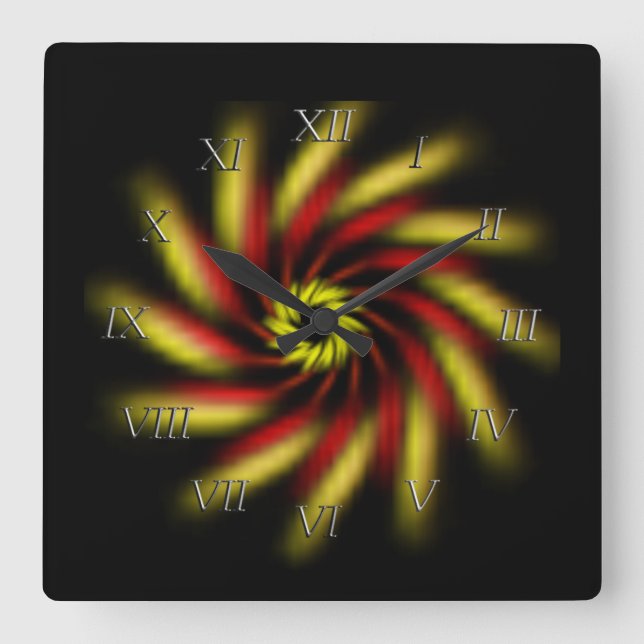 Quadrado Relógio - Roteiro preto (Frente)