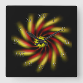 Quadrado Relógio - Roteiro preto