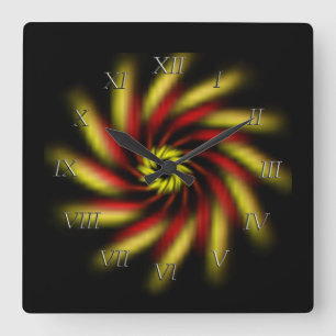 Quadrado Relógio - Roteiro preto