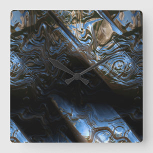 Quadrado Relógio Sci-Fi Metal Art 2-1