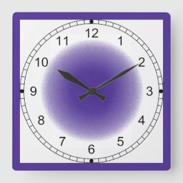 Quadrado Relógio - Vigneta Roxa com Quadro