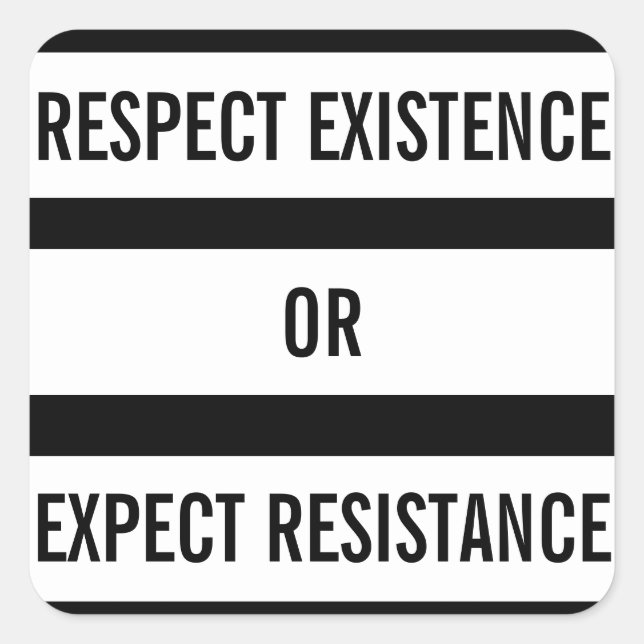 Quadrado Respeitar a existência ou o adesivo de resistência (Frente)